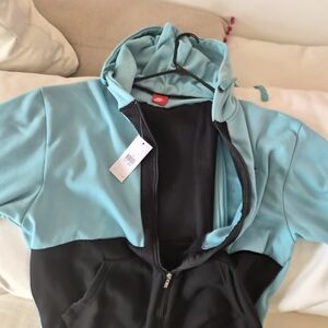 Nike Blue and Black Hoodie